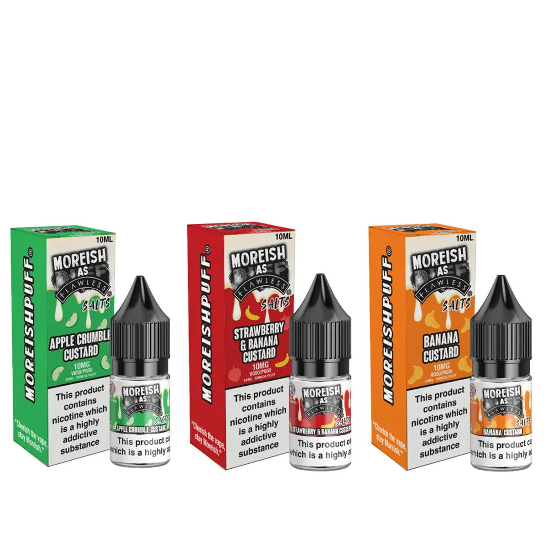 Moreish As Flawless Custard 10ml Nic Salt