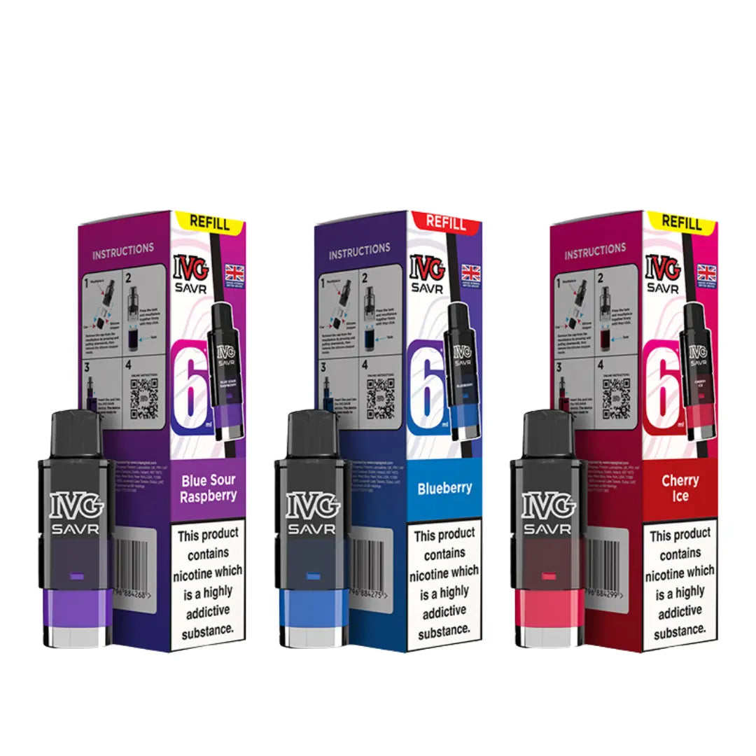 IVG SAVR Prefilled Vape Pods & Refill Containers